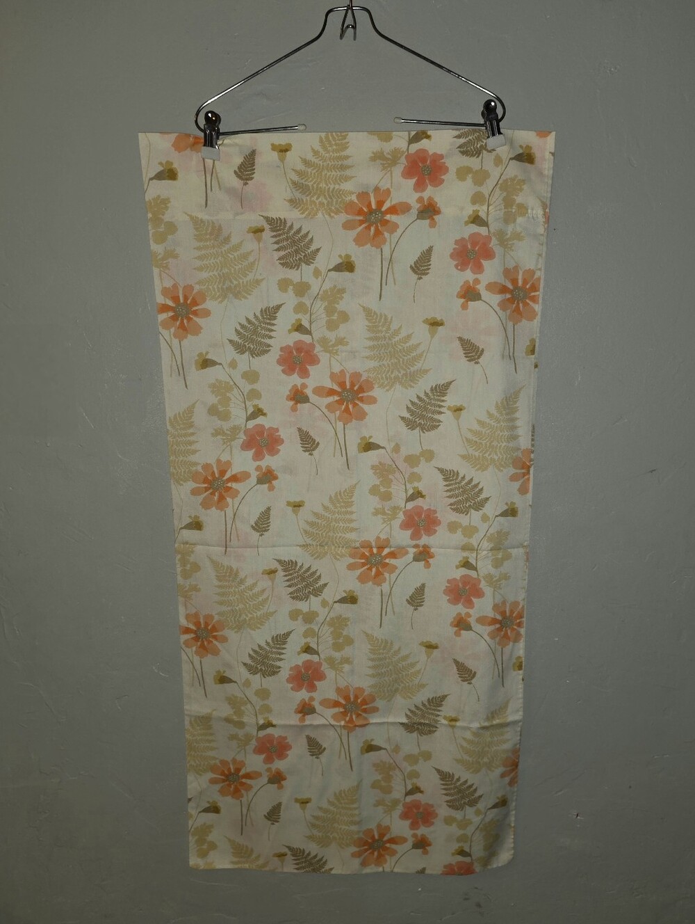 Vintage 1970s King Size Pillowcase “Forest Flower” by Burlington